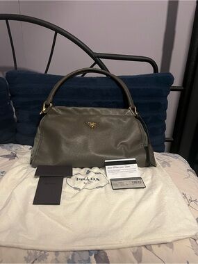 Prada 2 Colour Ombre Leather/Nylon Bag